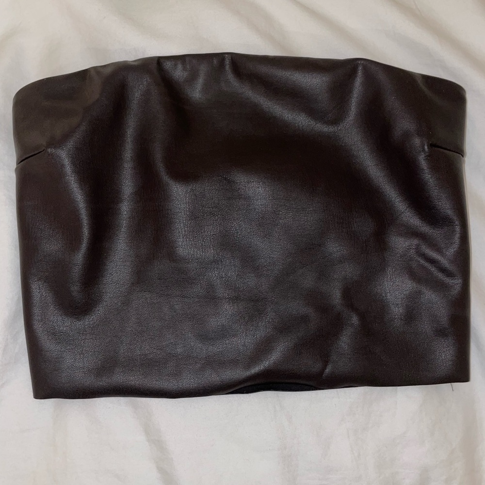 Espresso skims crop top